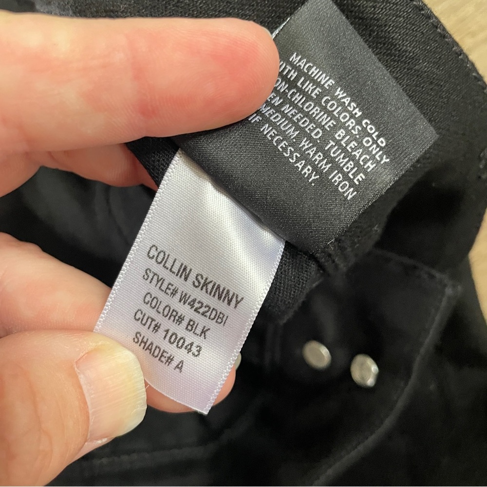 Hudson Collin flap black jeans 28 - Picture 4 of 6